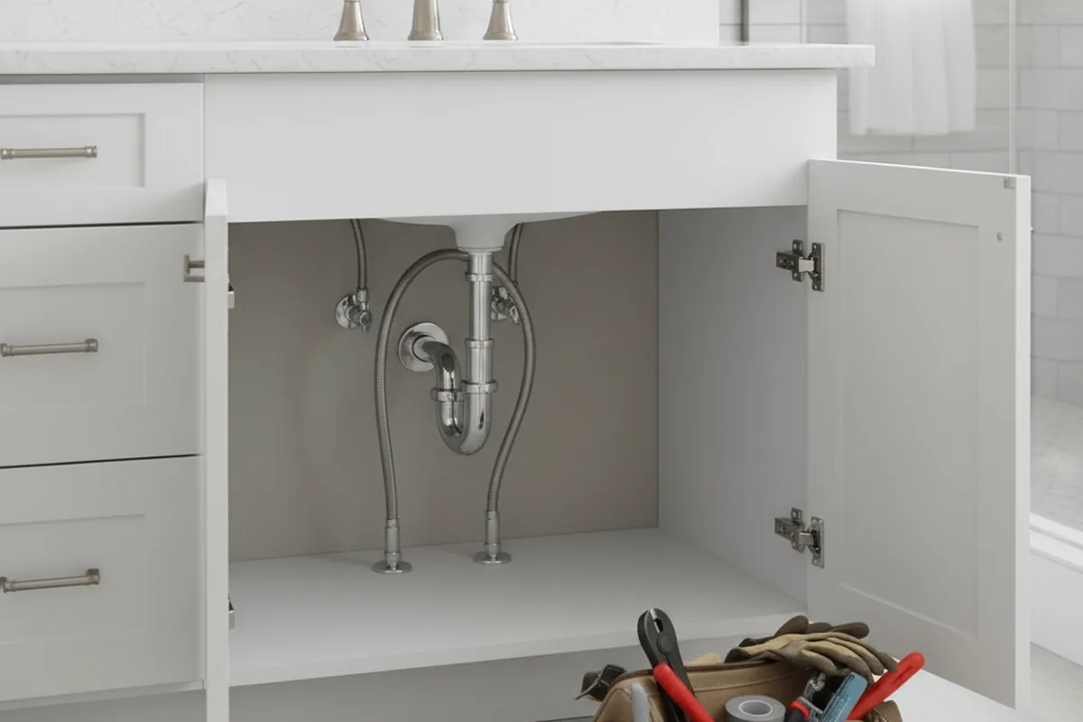 Finished fixture set after Gas Line Repair in Chandler